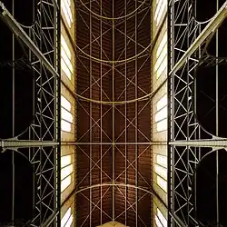 Steel vaulted ceiling