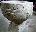 Engravings on the baptismal font