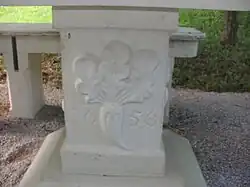 Monastic table from 1656, detail