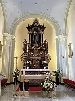 Interior of the church