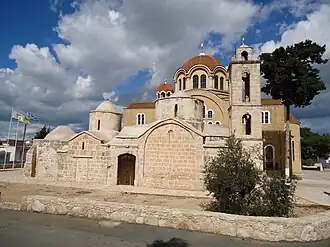 The Old Church of Archangel Michael, with the newer and larger Church of Archangel Michael directly behind it