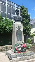 Bust of Amet-khan on the street bearing his name in Alupka