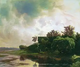 Evening landscape 1854, Stavropol Regional Museum of Visual Art