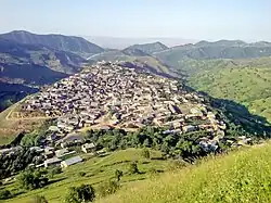 The view of the village from the mountain