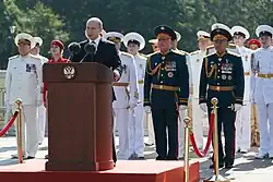 A speech by President Vladimir Putin at the Main Naval Parade.