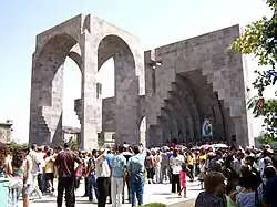 The Open-air altar and grape-blessing ceremony