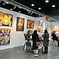 Guity Novin at Art Vancouver, International Art fair, at Canada Place, 2022