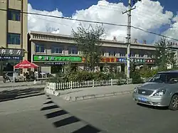 Street landscape in Chaka Town.