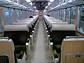 Original interior of a Kyoto Main Line set