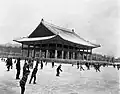 Ice skating at Gyeonghoeru (1965)