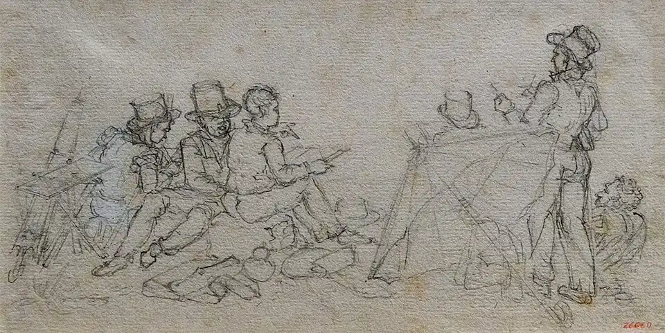 Group of draftsmen and topographers, Museu Nacional d'Art de Catalunya