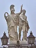 Athena Leads the Young Warrior into the Fight