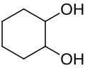 Chemical structure of cyclohexane-1,2-diol