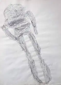 Shadow (1986), collage 88 x 62 cm