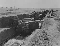 Railcar-mounted Flak 40 at Ploiești, Romania in 1944