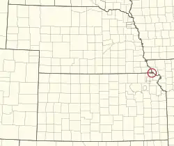 Location in Kansas and Nebraska