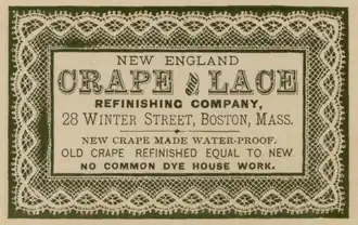 New England Crape and Lace Refinishing Co., c. 1870