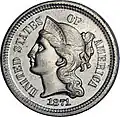 Cupronickel 3 Cents