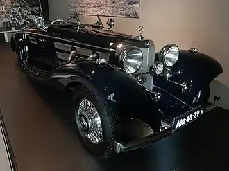 1936 Mercedes-Benz 500K Special Roadster at the Louwman Museum in The Hague, Netherlands