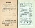 1941 Sydney Cup racebook showing entrance gate charges