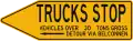 Trucks stop weight limit detour