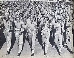 Afghan Army soldiers wearing Stahlhelm, 1950s