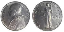 1951 Vatican City 10 lire.png