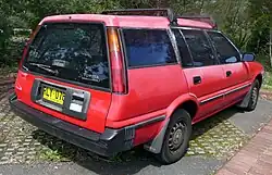 Rear view of Corolla 4WD XL wagon (Australia)