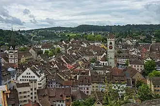 Schaffhausen in 2012, seen from Munot fortress