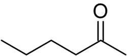 Skeletal formula of hexan-2-one