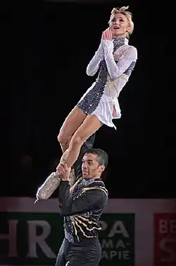 Aljona Savchenko and Robin Szolkowy at the 2008 Grand Prix Final