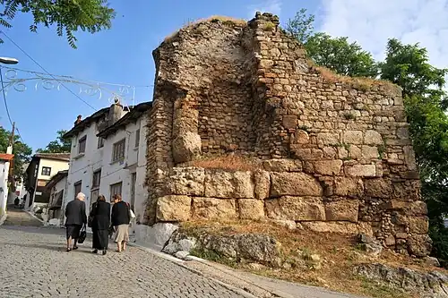 Part of the Castle walls.
