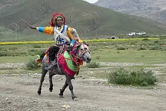 Horse racing in Tibet
