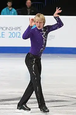 Evgeni Plushenko at the 2012 European Championships