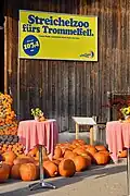advertising at the Jucker Farm's pumpkin festival in October 2014 and ...