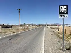 View at the east end of SR 856 looking west