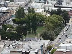 Aerial view of Washington Square