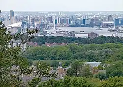 View towards the northwest