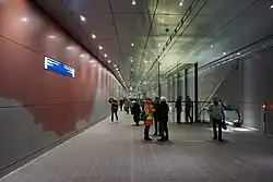 Station mezzanine, January 2018