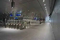 Vijzelgracht station, south ticket hall, January 2018