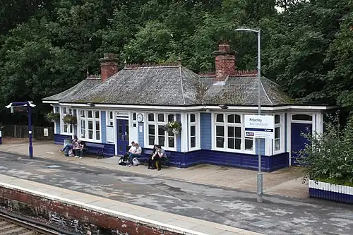 The down platform building at Pitlochry Railway station 1897
