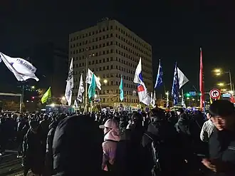 Protests erupted during the 2024–2025 South Korean political crisis on 3 December 2024.