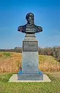 Bust of Vandever by George Brewster at Vicksburg National Military Park