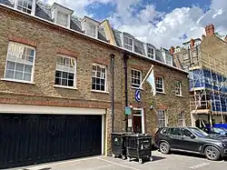 The entrance on Three Kings Yard