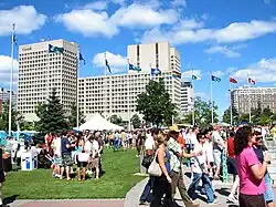 2007's street party at the Festival Plaza on Ottawa's City Hall grounds