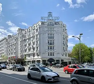 Early - Lido Hotel (Bulevardul Gheorghe Magheru no. 5-7), Bucharest, by Ernest Donaud, 1930[83]