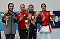 Women Kata Medal ceremony