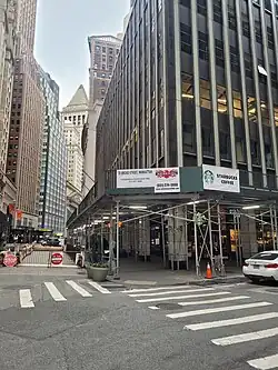 Looking north along Broad Street, street-level