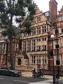 Image of street frontage (1–8 Collingham Gardens are all Grade II* listed, and were designed by Ernest George in 1881–84)
