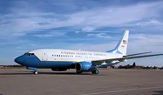 A C-40C Clipper of the 932nd Airlift Wing based at Scott AFB, seen during 2011